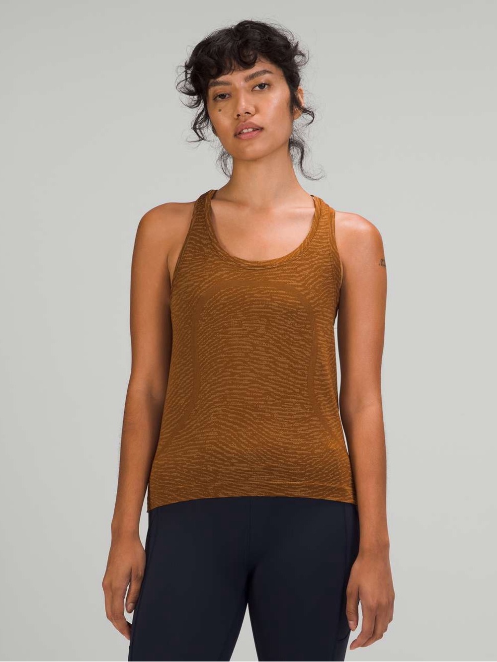 Lululemon Swiftly Tech Racerback Tank Top 2.0 Water Surface Copper Brown / Bold